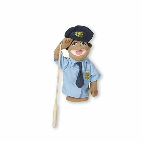 Brand new ๐ Police Officer Puppet (Cyrus โCyโ Wren) With Detachable Wooden Rod ๐ - Image 3