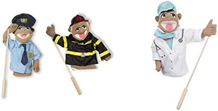 Coupon ๐ Rescue Puppet Set - Police Officer And Firefighter - Soft, Plush Puppets For Kids Ages 3+ ๐ - Image 5