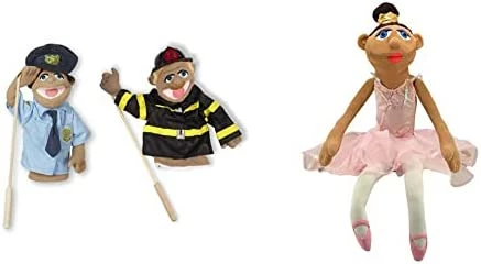 Coupon ๐ Rescue Puppet Set - Police Officer And Firefighter - Soft, Plush Puppets For Kids Ages 3+ ๐ - Image 7