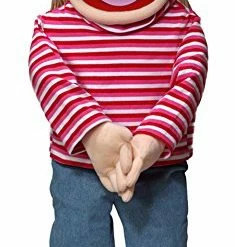 Deals ❤️ 30" Emily, Peach Girl, Professional Performance Puppet With Removable Legs, Full Or Half Bod ❤️