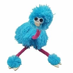 Coupon 👏 Ostrich Marionette Toy,Ostrich Puppets Hand Marionette Puppet Hand Made Ostrich Marionette Puppets String Doll Parent-Child Interactive Toys (Blue) 😉