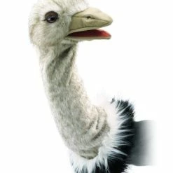 New 🎁 Ostrich Stage Puppet, Gray, White, Black, 1 E ⭐