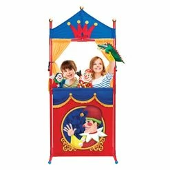 Outlet 🧨 Deluxe Puppet Show Theater Sturdy Non-Top Base Fold-able And Easy To Store 🔔