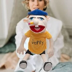 Wholesale 🛒 Jeffy Puppet Soft Plush Toy Hand Puppet For Play House, Kid's Gift For 🎂 Birthday 🎅 Christmas 🎃 Halloween Party 😉