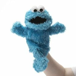 Best Pirce 👍 The Muppets Movie Soft Stuffed Plush Toy Sesame Street Cookie Monster Hand Puppet,Blue Monster 🎁