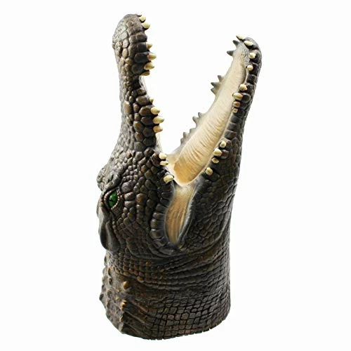 Best Sale ✔️ Alligator Puppet Crocodile Head Puppets Realistic Soft Latex Rubber Animal Glove Hand Puppet For Kids ✨ - Image 2