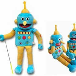 Discount ✔️ 25", Rodayna Robot Puppet, Puppet For Kids,Puppet For Adults, Ventriloquist Style Big Puppet,Hand Puppet 🔔