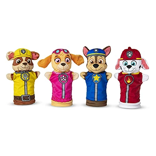 Best Sale ๐ PAW Patrol Hand Puppets (4 Puppets, 4 Cards) - PAW Patrol Puppets Pretend Play For Kids Mult ๐