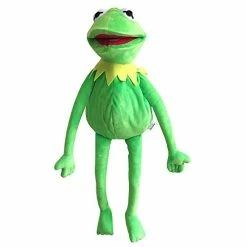 Cheap 😉 Kermit Frog Puppet, The Muppets Show, Soft Hand Frog Puppet Stuffed Plush Toy With 50 Pcs Kermit Frog Stickers, Gift Ideas For 🎄 Christmas/Birthday For Boys And 👧 Girls - 24 Inches Green 🤩