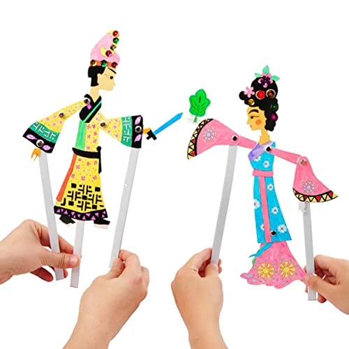 Deals ๐ 12 Pcs Shadow Puppetry Chinese Shadow Puppet Chinese Traditional Toy DIY Toy Toy Chinese Traditional ๐ - Image 2
