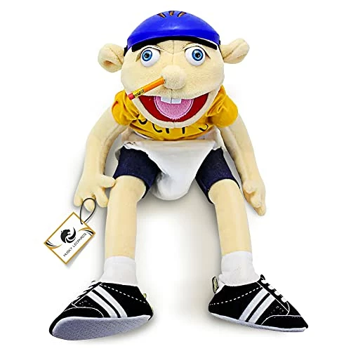 Budget ✨ Plush Puppet - Movable Plush Doll For Boys & 👧 Girls - Fits Small & Adult Hands - Polyester Lined, Plush Outer Fabric - Removable Accessories, Bag Included - 23.6" (60cm), 13.6oz (385g) 🌟