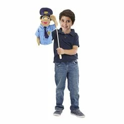 Coupon 👍 Rescue Puppet Set - Police Officer And Firefighter - Soft, Plush Puppets For Kids Ages 3+ 🛒