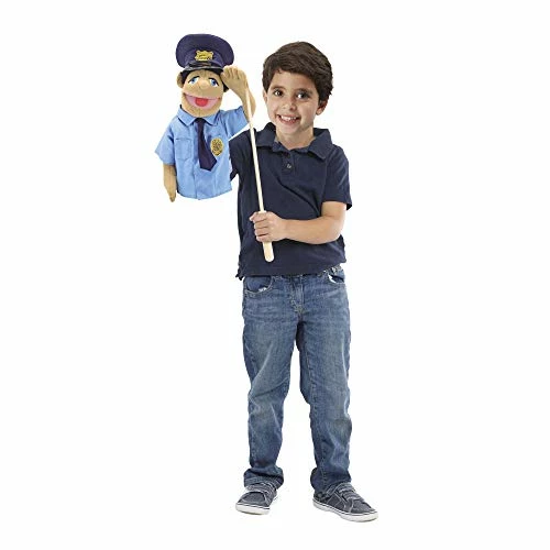 Brand new ๐ Police Officer Puppet (Cyrus โCyโ Wren) With Detachable Wooden Rod ๐ - Image 2