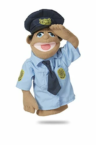 Brand new ๐ Police Officer Puppet (Cyrus โCyโ Wren) With Detachable Wooden Rod ๐