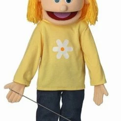 Best Sale ❤️ Katie, Peach Girl, Full Body, Ventriloquist Style Puppet, (25 Inches) 🎉