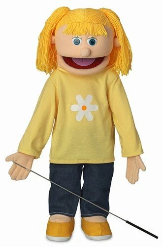 Best Sale β€οΈ Katie, Peach Girl, Full Body, Ventriloquist Style Puppet, (25 Inches) π