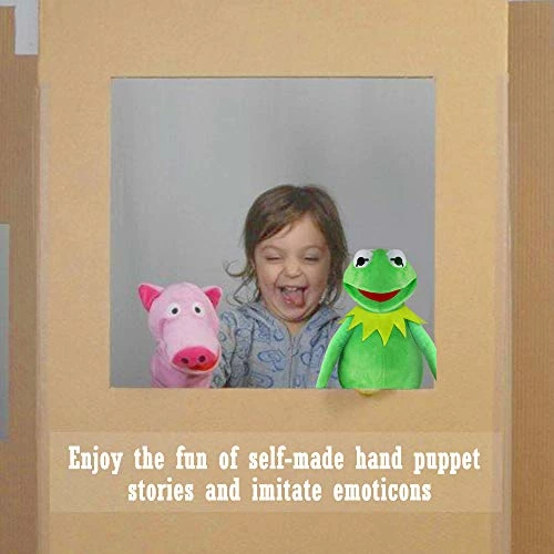 Best Sale โค๏ธ Kermit Frog Puppet, The Muppet Show, Soft Hand Frog Stuffed Plush Toy With 50 Pcs Kermit Frog Stickers, ๐ฆ Halloween ๐ Christmas ๐ช Thanksgiving Gift Ideas For Boys And ๐ง Girls- 24 Inches โ - Image 4