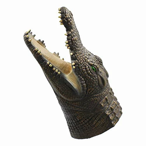 Best Sale ✔️ Alligator Puppet Crocodile Head Puppets Realistic Soft Latex Rubber Animal Glove Hand Puppet For Kids ✨ - Image 3