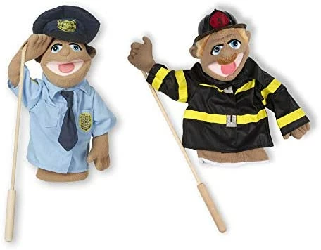 Coupon ๐ Rescue Puppet Set - Police Officer And Firefighter - Soft, Plush Puppets For Kids Ages 3+ ๐ - Image 4