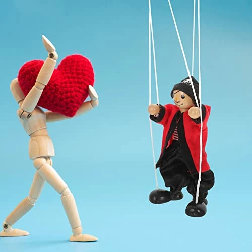 Budget ๐ฅฐ Pirate Marionette Clown Marionette Puppet Wooden Puppet String Toys Hand Puppet Clown Toys Vintage Puppetry Toy For ๐ Christmas ๐ Birthday Holiday Party Carnival As Shown2 ๐ - Image 5