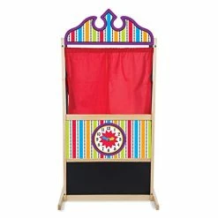 Discount 😀 Xe Puppet Theater - Sturdy Wooden Construction - Puppet Show Theater For Kid 💯