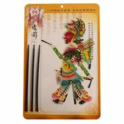 Brand new ✔️ 15x9.5inch Beautiful 👩 Woman Shadow Hand Puppets Chinese Shadow Play Doll Shadow Puppet With Operating Lever-Best Finger Puppets Handicraft GuanYu 😉