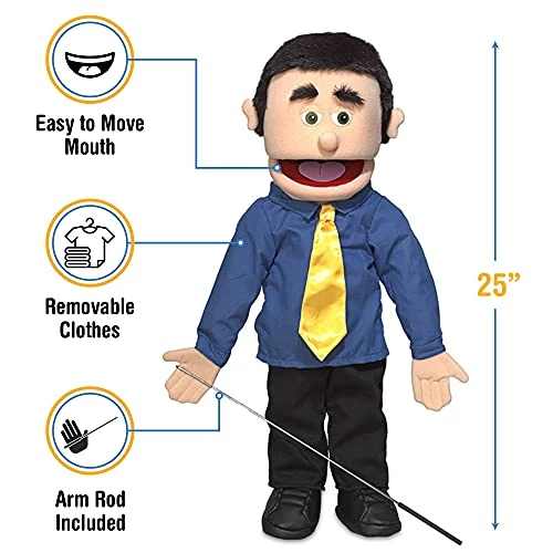 New π 25" George, Peach Dad / Businessman, Full Body, Ventriloq β¨ - Image 3