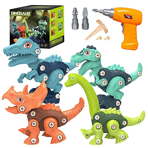 Best reviews of π₯ DGISAO Kids Dinosaur Toys, Take Apart Dinosaur Toys For Kids, Gifts For 3 4 5 6 7 8 Year Old Toddler Boys, STEM Building Toys With Electric Drill For Boys Age 3-8 π