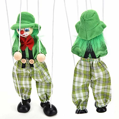 Deals ๐ 4 Packs Clown Marionette Puppet Wooden Marionette Toys String Puppet Doll For Kids ๐ฅณ Birthday Xmas Gifts 4pack ๐ - Image 4