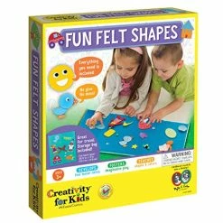 Coupon 🛒 My First Fun Felt Shapes - Travel Friendly Felt Board For Toddlers, Toddler Crafts And Pretend Play - 100+ Piec 👏