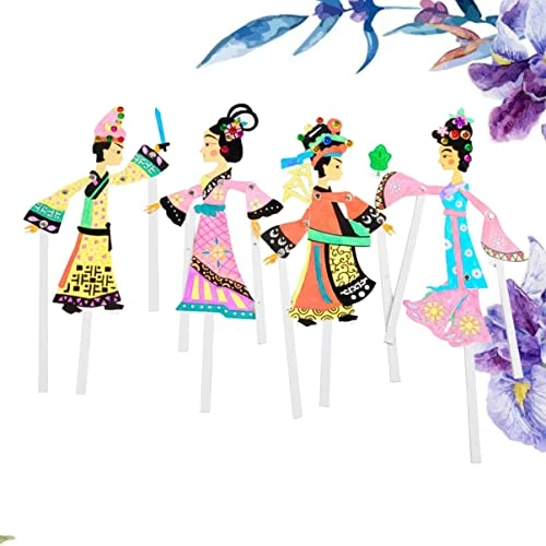Deals ๐ 12 Pcs Shadow Puppetry Chinese Shadow Puppet Chinese Traditional Toy DIY Toy Toy Chinese Traditional ๐