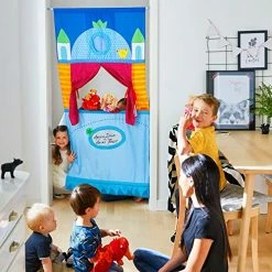 Buy ❤️ Doorway Puppet Theater - Space Saver With Adjustable Rod Fits In Most Doorways 😀