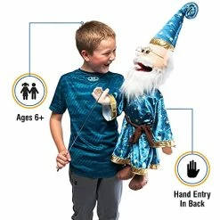 Discount ✨ 25" Wizard W/ Glasses, Full Body, Ventriloq 🎁