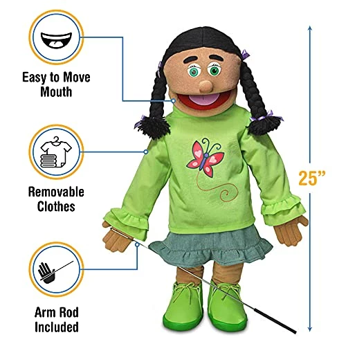 New 𧨠25" Jasmine, Hispanic Girl, Full Body, Ventriloq π - Image 3