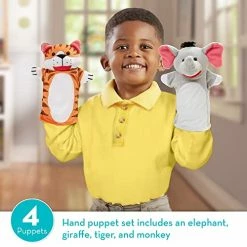 Best Pirce β Zoo Friends Hand Puppets Puppets And Theaters Themed Puppet Sets 3+ Gift For Boy Or Gir π