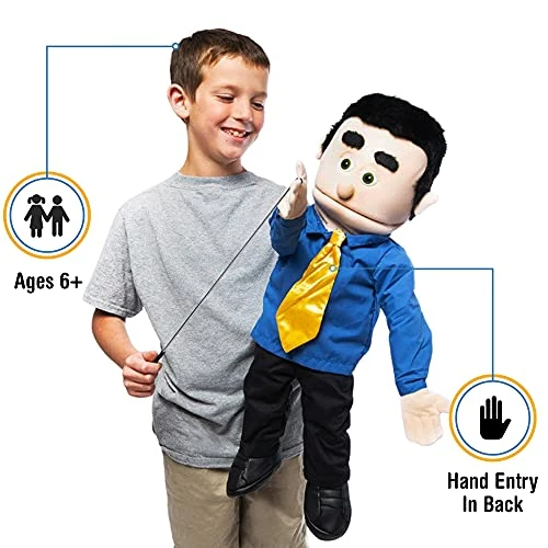 New π 25" George, Peach Dad / Businessman, Full Body, Ventriloq β¨ - Image 2